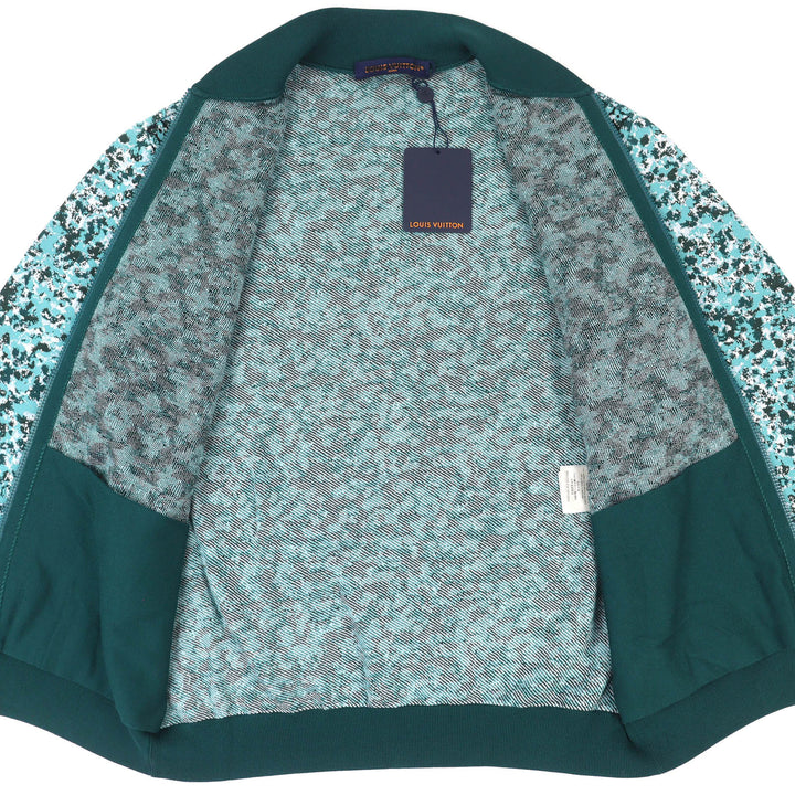 Pristine LOUIS VUITTON Jacket Monogram Zip-Up Knit Green system cotton mens S