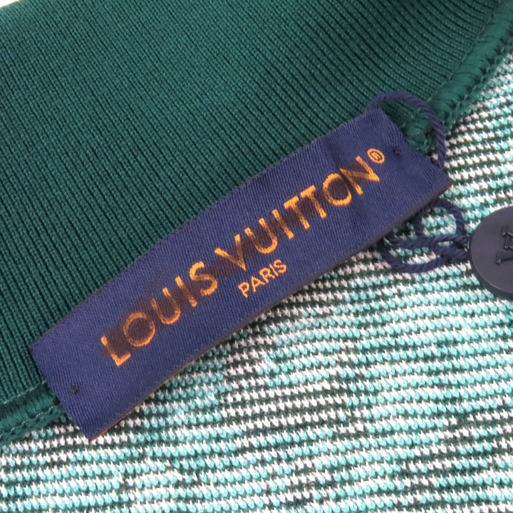 Pristine LOUIS VUITTON Jacket Monogram Zip-Up Knit Green system cotton mens S
