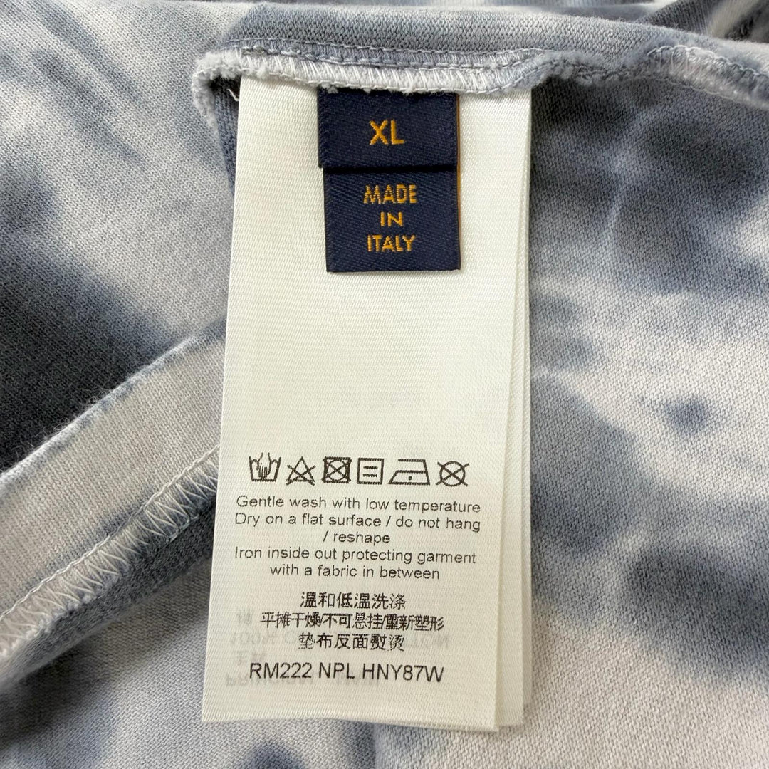 Excellent LOUIS VUITTON Short sleeve T-shirt Inside Out Tie-Dye