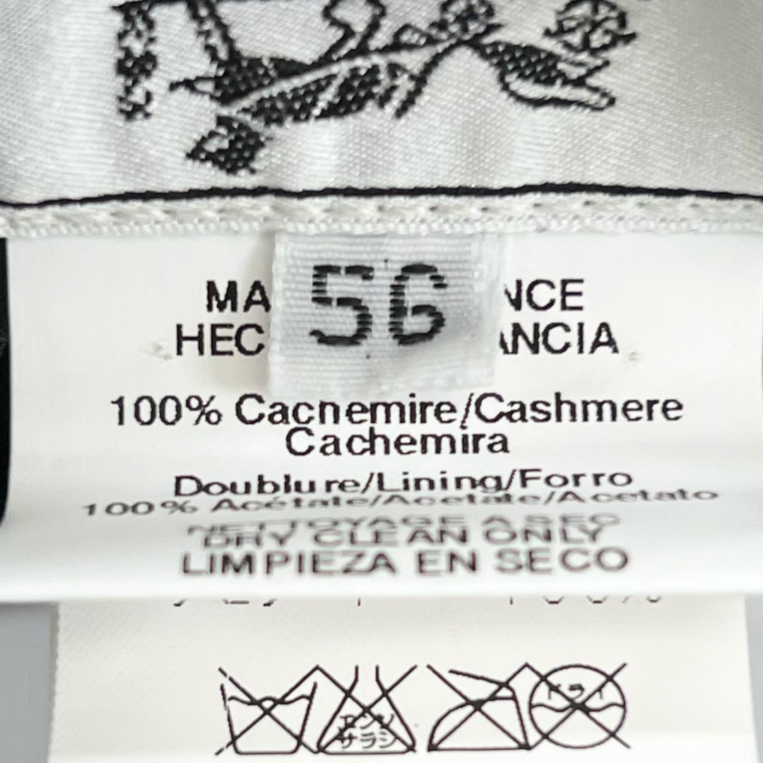 Great HERMES hat Stitch Crochet Hat Bucket Brown cashmere Women 56