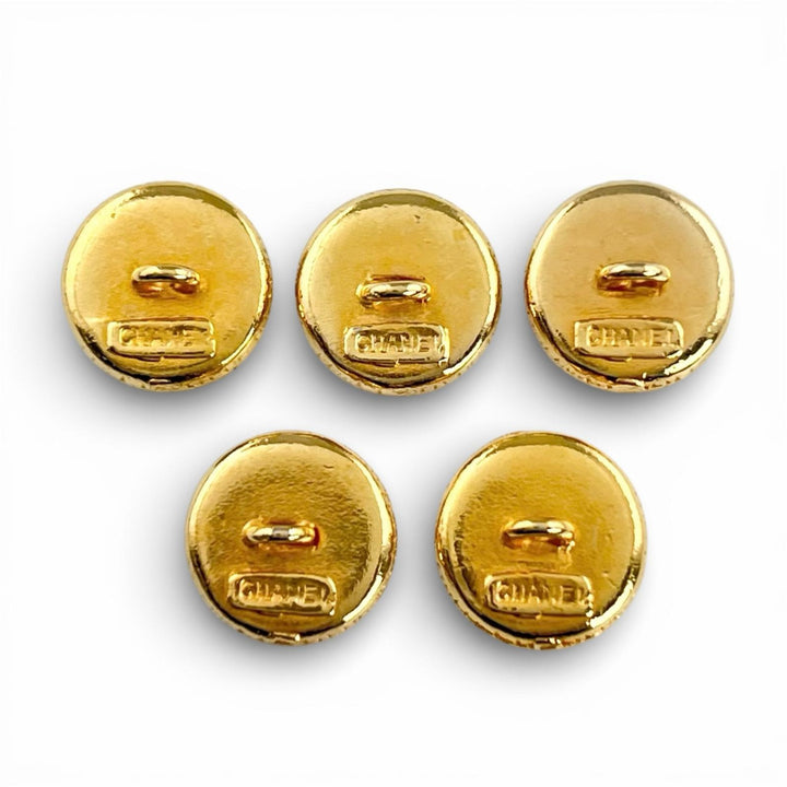 Very Good CHANEL button COCO Mark Gold Buttons with Back Logo Women