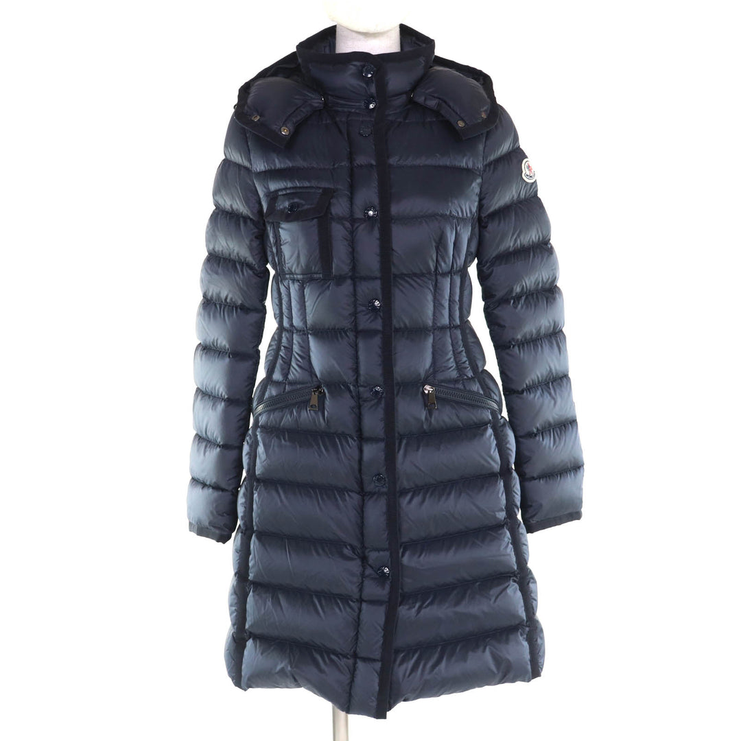 Pristine MONCLER down coat HERMINE Navy Nylon Women 0