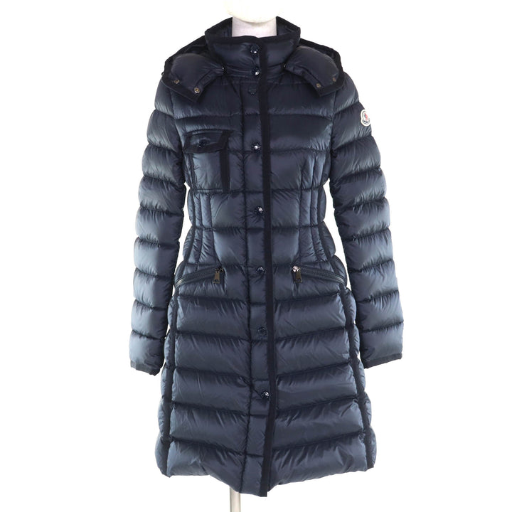 Pristine MONCLER down coat HERMINE Navy Nylon Women 0