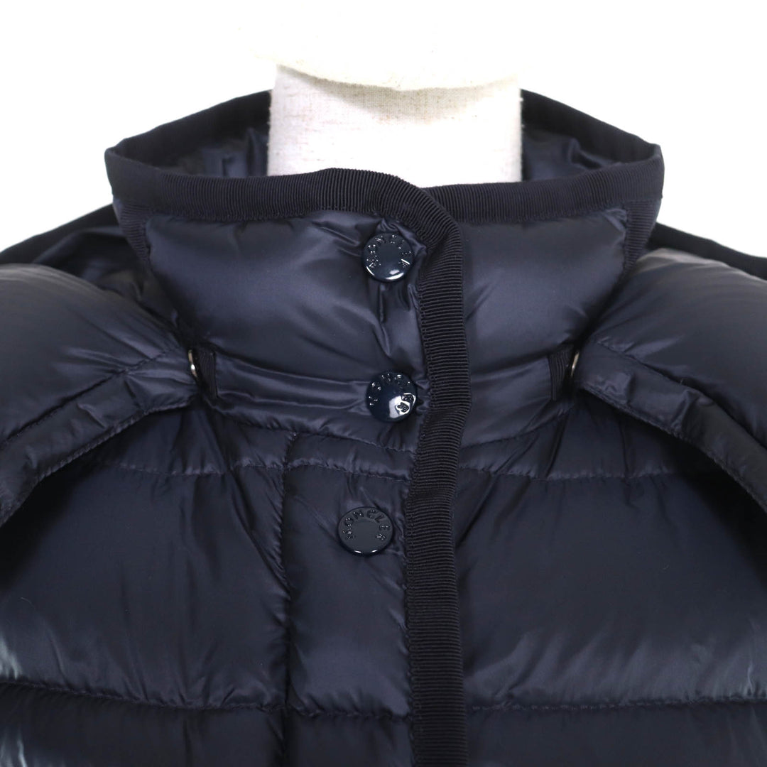 Pristine MONCLER down coat HERMINE Navy Nylon Women 0