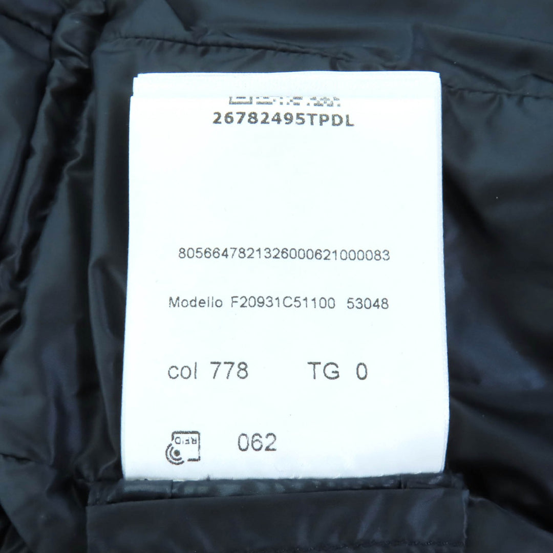 Pristine MONCLER down coat HERMINE Navy Nylon Women 0