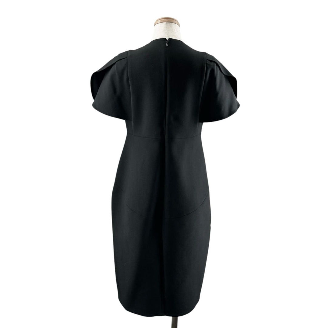 Excellent YOKO CHAN one piece Flared-sleeve Pearl Slit-line Dress 36 YCD-119-454