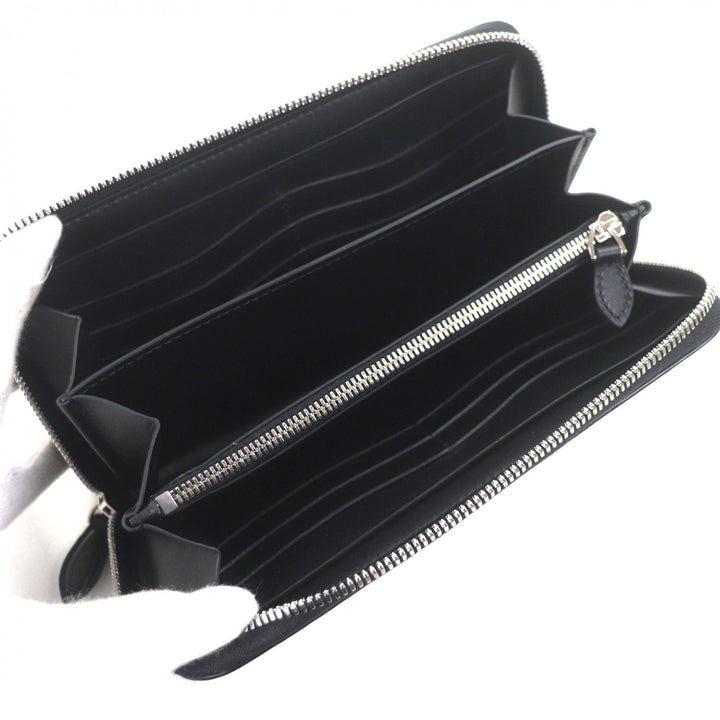 Pristine BERLUTI Purse Itauba Calligraphic Patine Dark brown leather mens