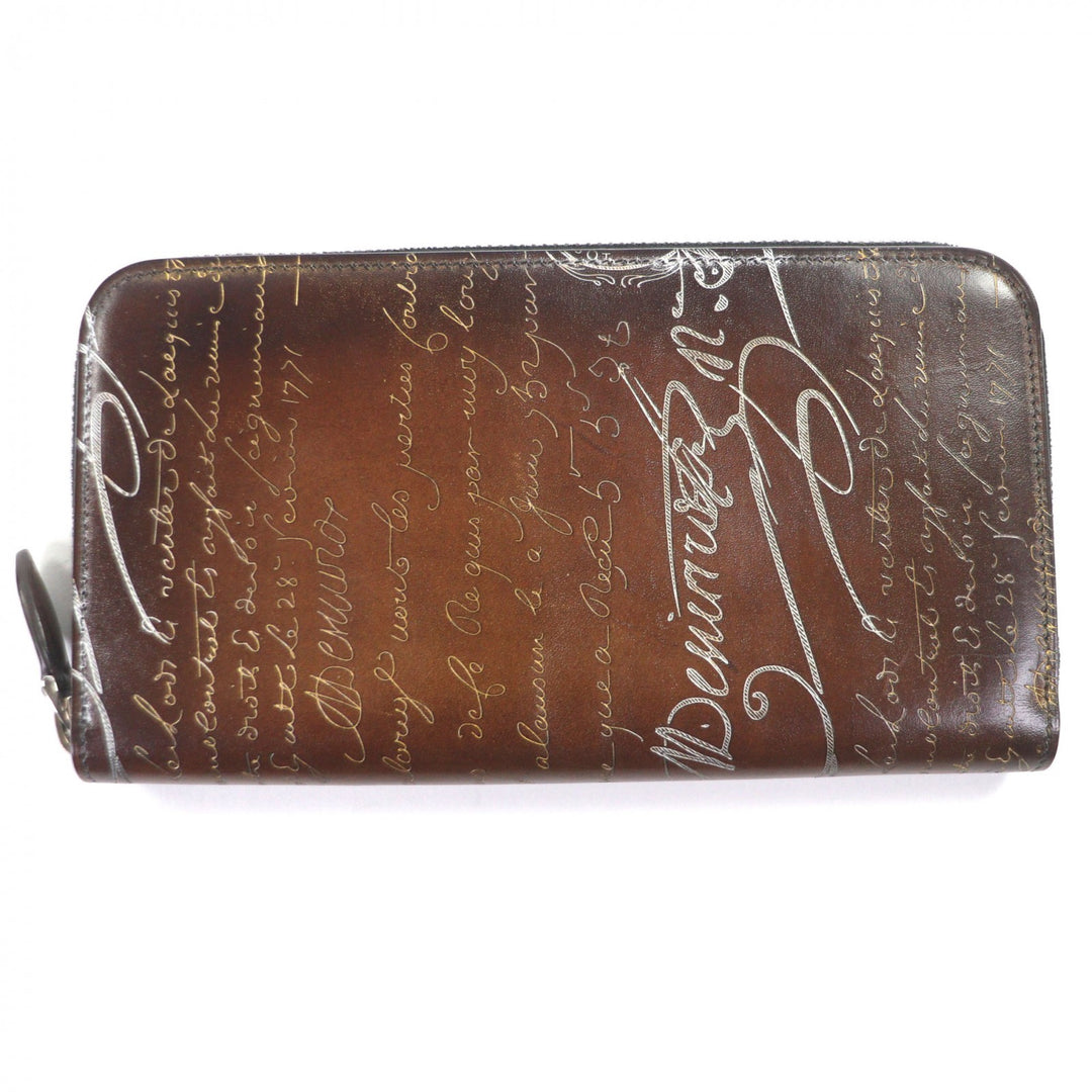 Pristine BERLUTI Purse Itauba Brown leather mens