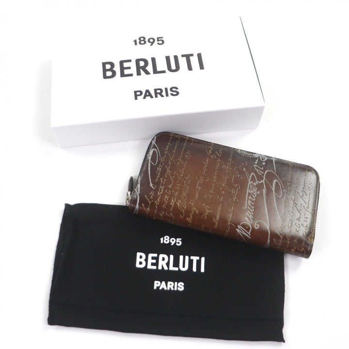 Pristine BERLUTI Purse Itauba Brown leather mens