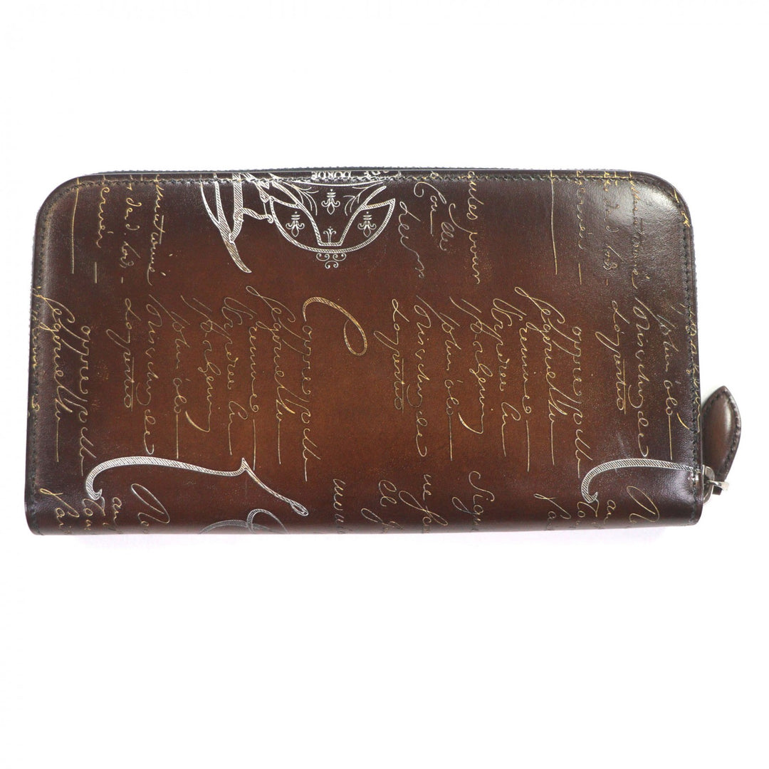 Pristine BERLUTI Purse Itauba Brown leather mens