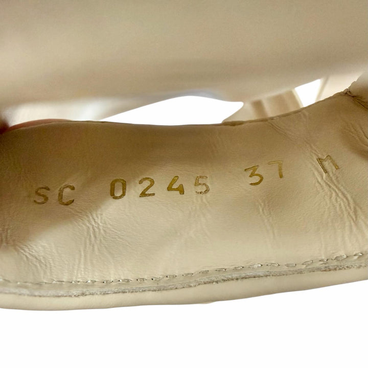 Great LOUIS VUITTON Sandals LV Sunset beige Monogram Jaguar Women 37 1AHNL4