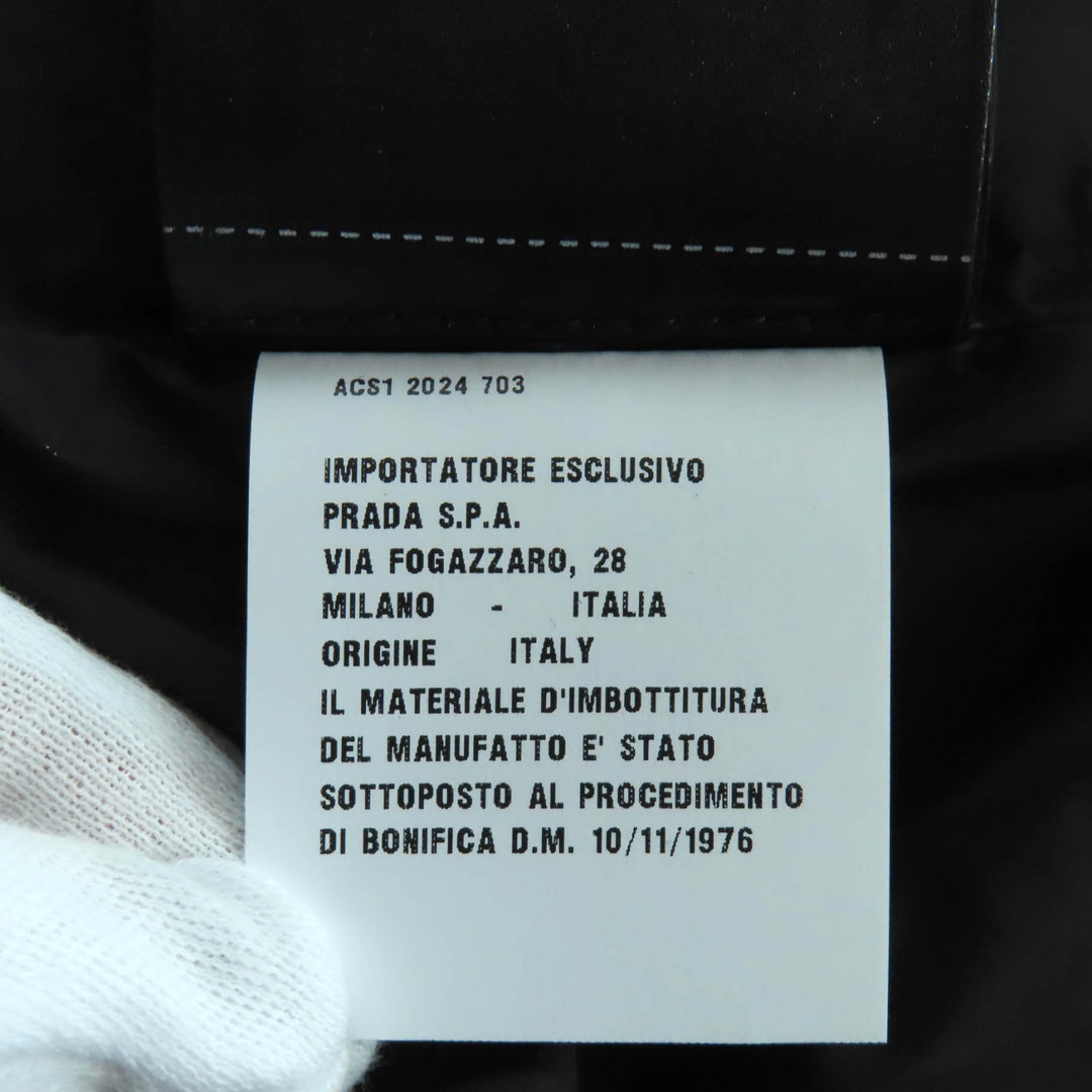 Pristine PRADA Down vest gray Virgin wool Women 36 29S131