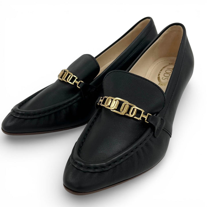 Pristine TOD’S pumps Chain motif black Women 34.5