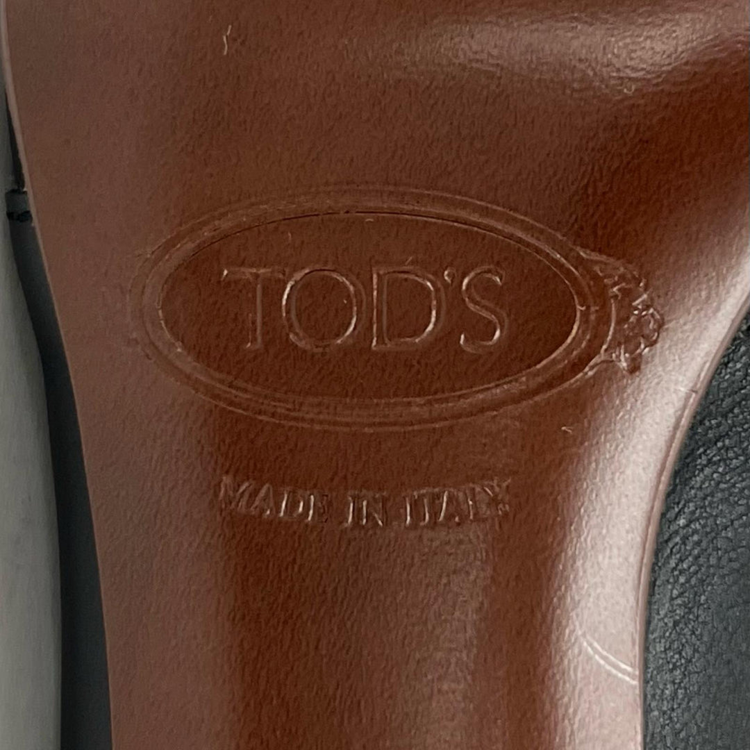 Pristine TOD’S pumps Chain motif black Women 34.5