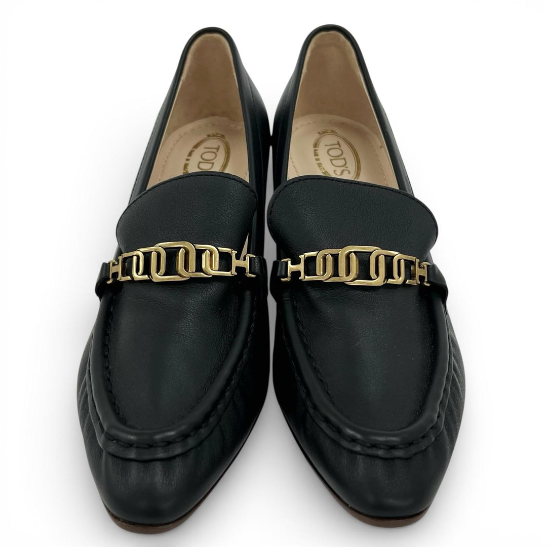 Pristine TOD’S pumps Chain motif black Women 34.5
