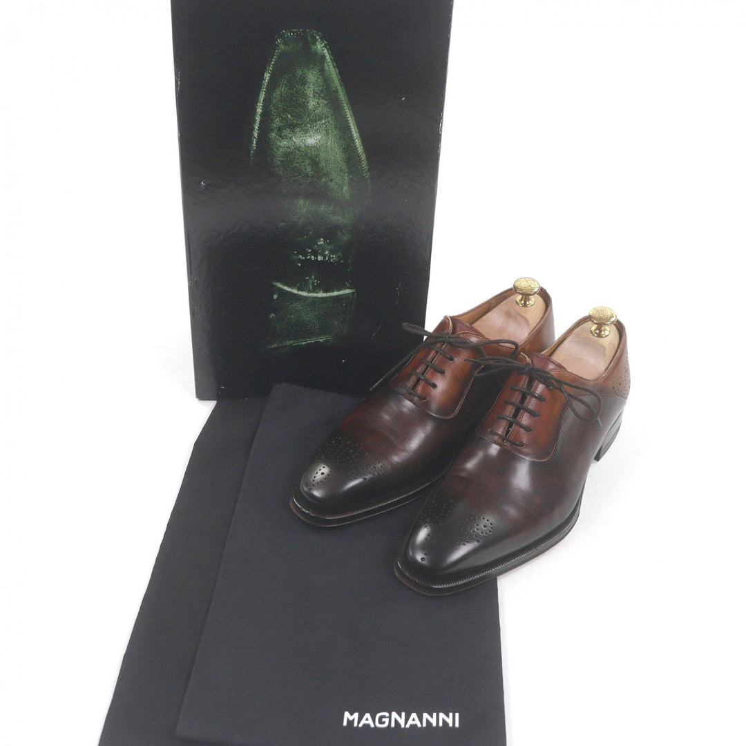 Great MAGNANNI Dress shoes Medallion Lace-up Business Shoes Brown