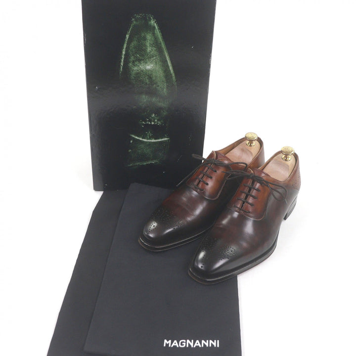 Great MAGNANNI Dress shoes Medallion Lace-up Business Shoes Brown