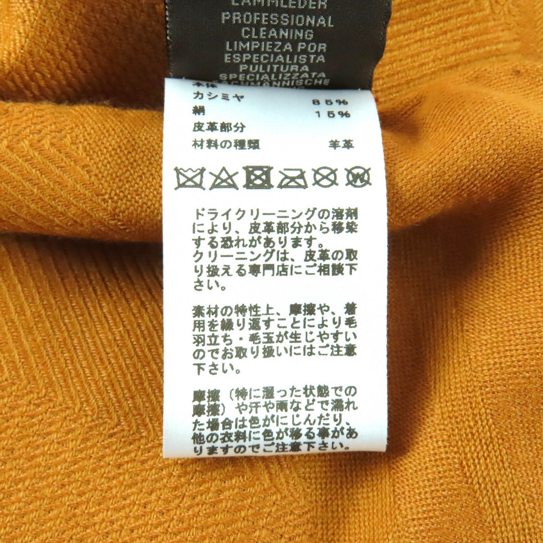 素晴らしいHERMESスカーフニューリブリスブラウンカシミアレディース