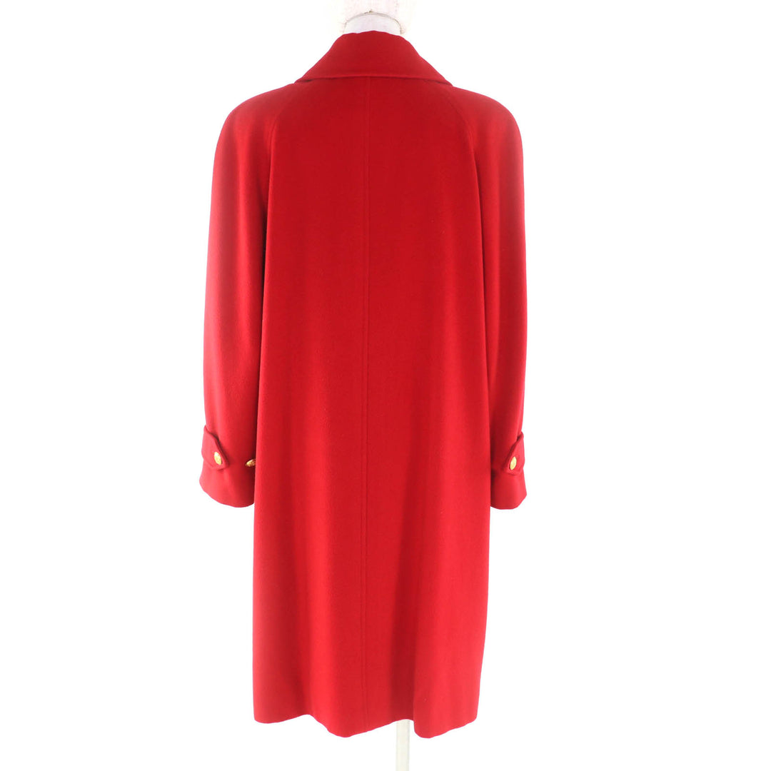 Excellent CHANEL coat Red cashmere Women 36 96A