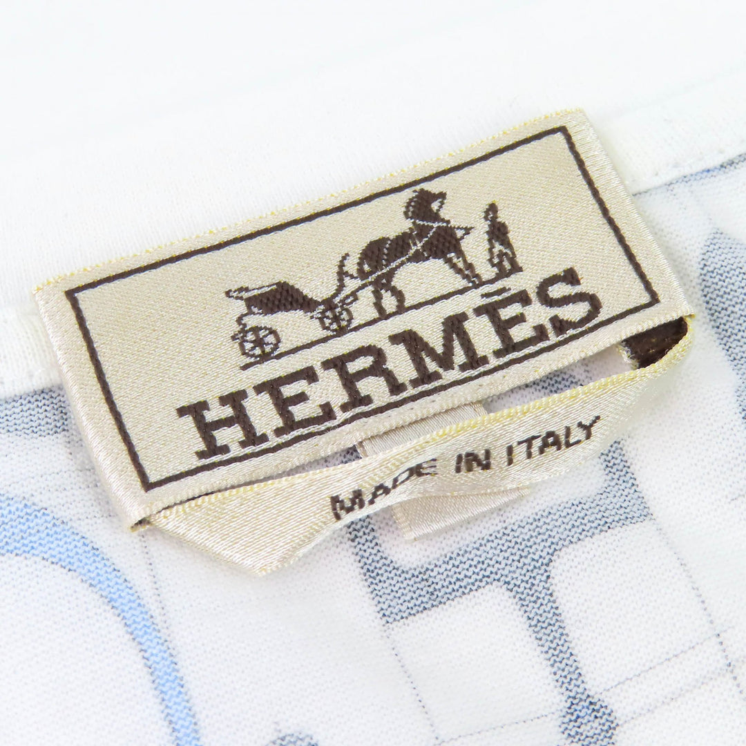 Great HERMES Short sleeve T-shirt Labrinthe Equestre Harness Pattern Crew neck M