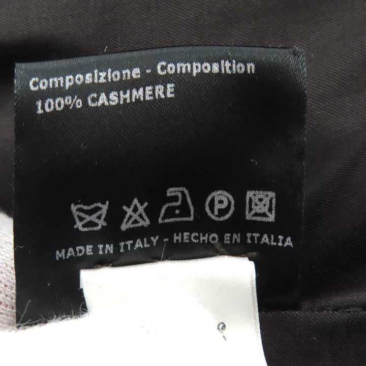 Excellent Brioni coat Partially leather stand collar long cashmere 42 135123