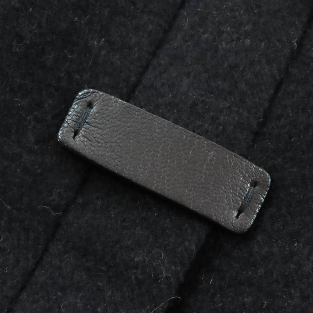 Excellent Brioni coat Partially leather stand collar long cashmere 42 135123