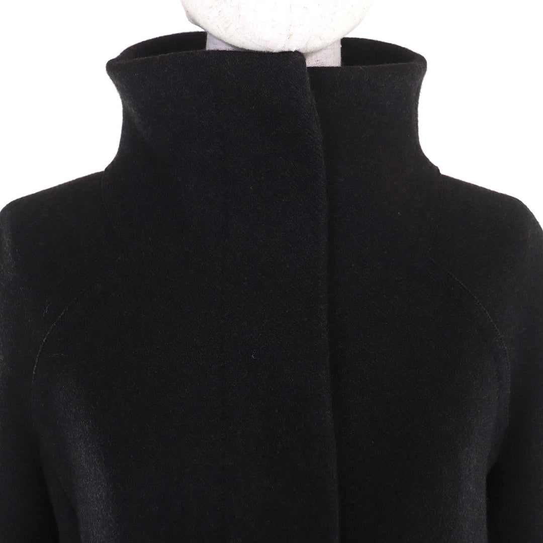 Excellent Brioni coat Partially leather stand collar long cashmere 42 135123