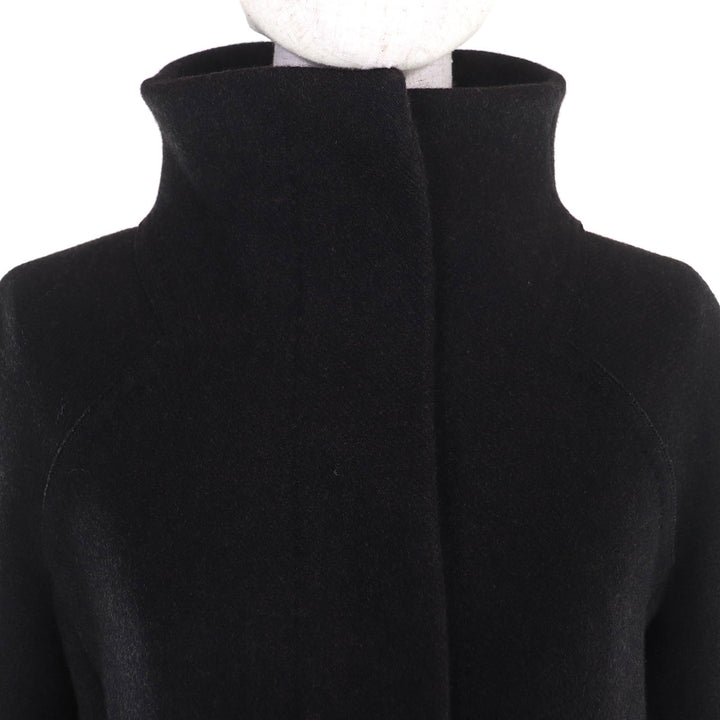 Excellent Brioni coat Partially leather stand collar long cashmere 42 135123