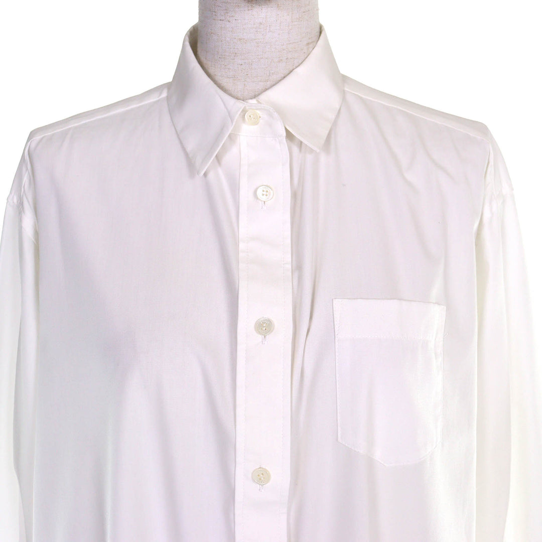 Excellent Sacai one piece Long-sleeved long shirt dress white Women 1 21-05658