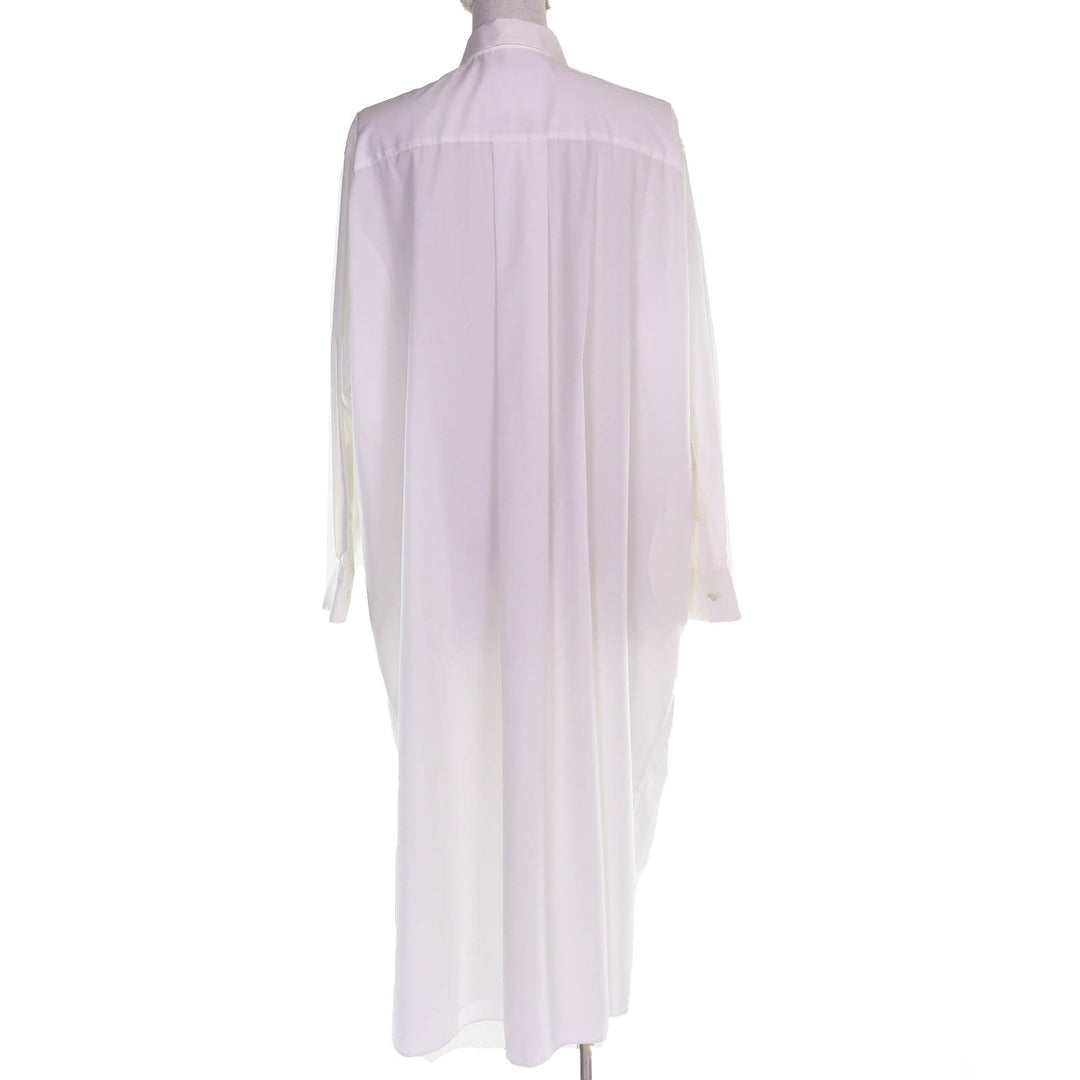 Excellent Sacai one piece Long-sleeved long shirt dress white Women 1 21-05658