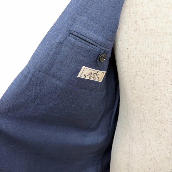 Excellent HERMES tailored jacket Single-breasted, made with Super 150s wool