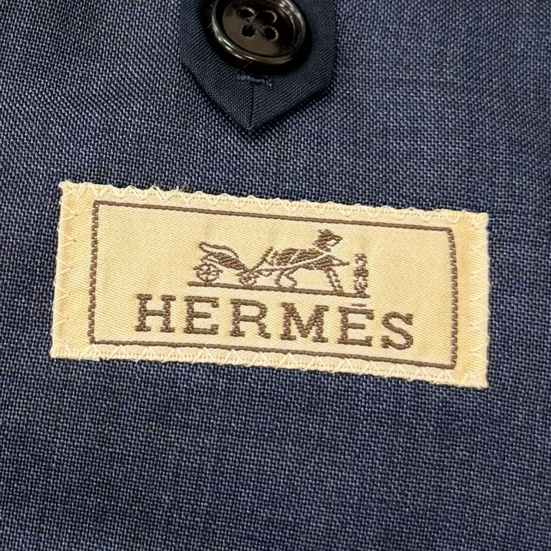 Excellent HERMES tailored jacket Single-breasted, made with Super 150s wool