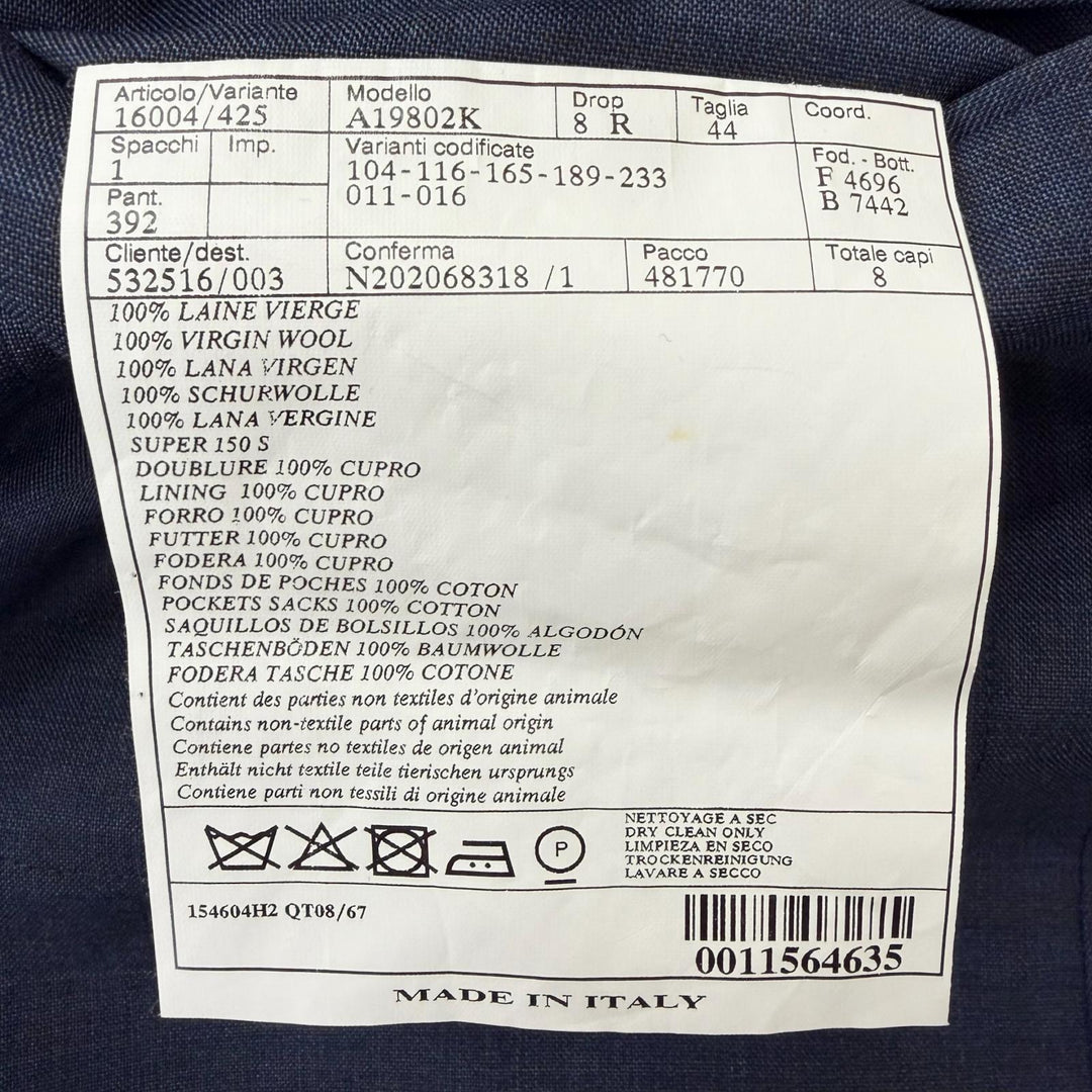 Excellent HERMES tailored jacket Single-breasted, made with Super 150s wool