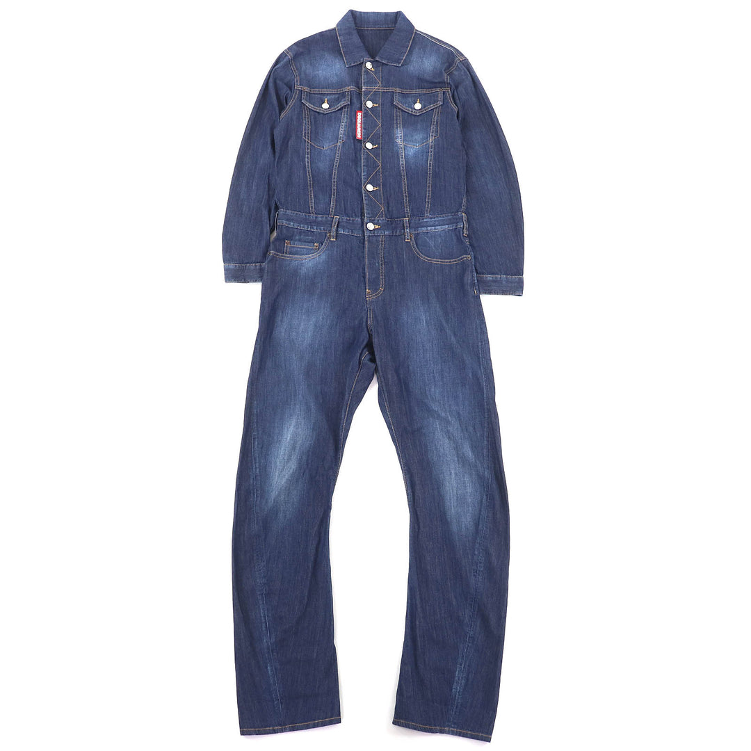 Great DSQUARED2 Overall Denim all-in-one jumpsuit Indigo blue 34 S75FP0068
