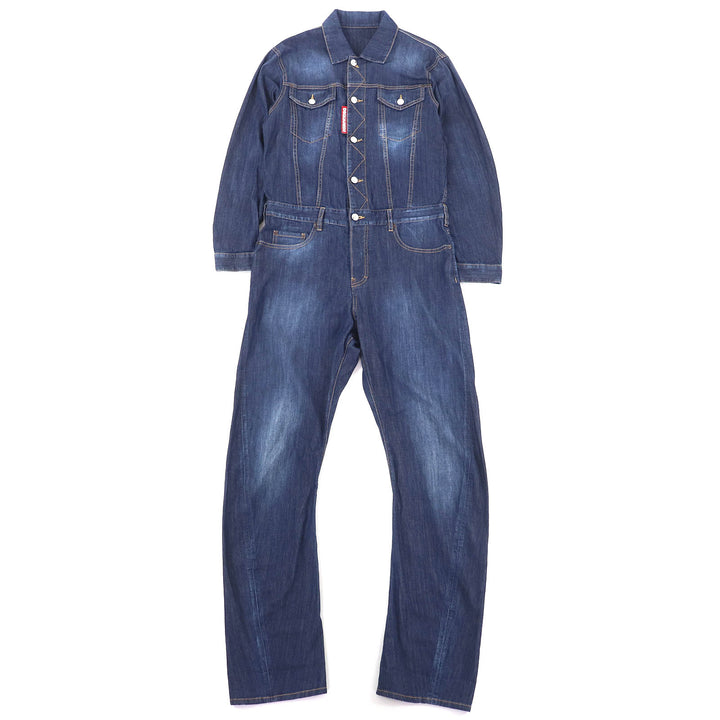 Great DSQUARED2 Overall Denim all-in-one jumpsuit Indigo blue 34 S75FP0068