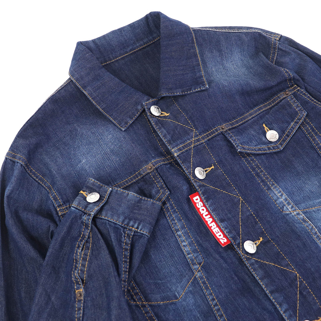 Great DSQUARED2 Overall Denim all-in-one jumpsuit Indigo blue 34 S75FP0068