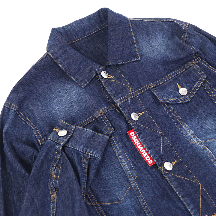 Great DSQUARED2 Overall Denim all-in-one jumpsuit Indigo blue 34 S75FP0068