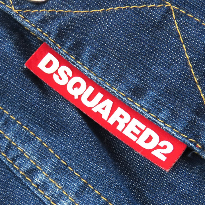 Great DSQUARED2 Overall Denim all-in-one jumpsuit Indigo blue 34 S75FP0068