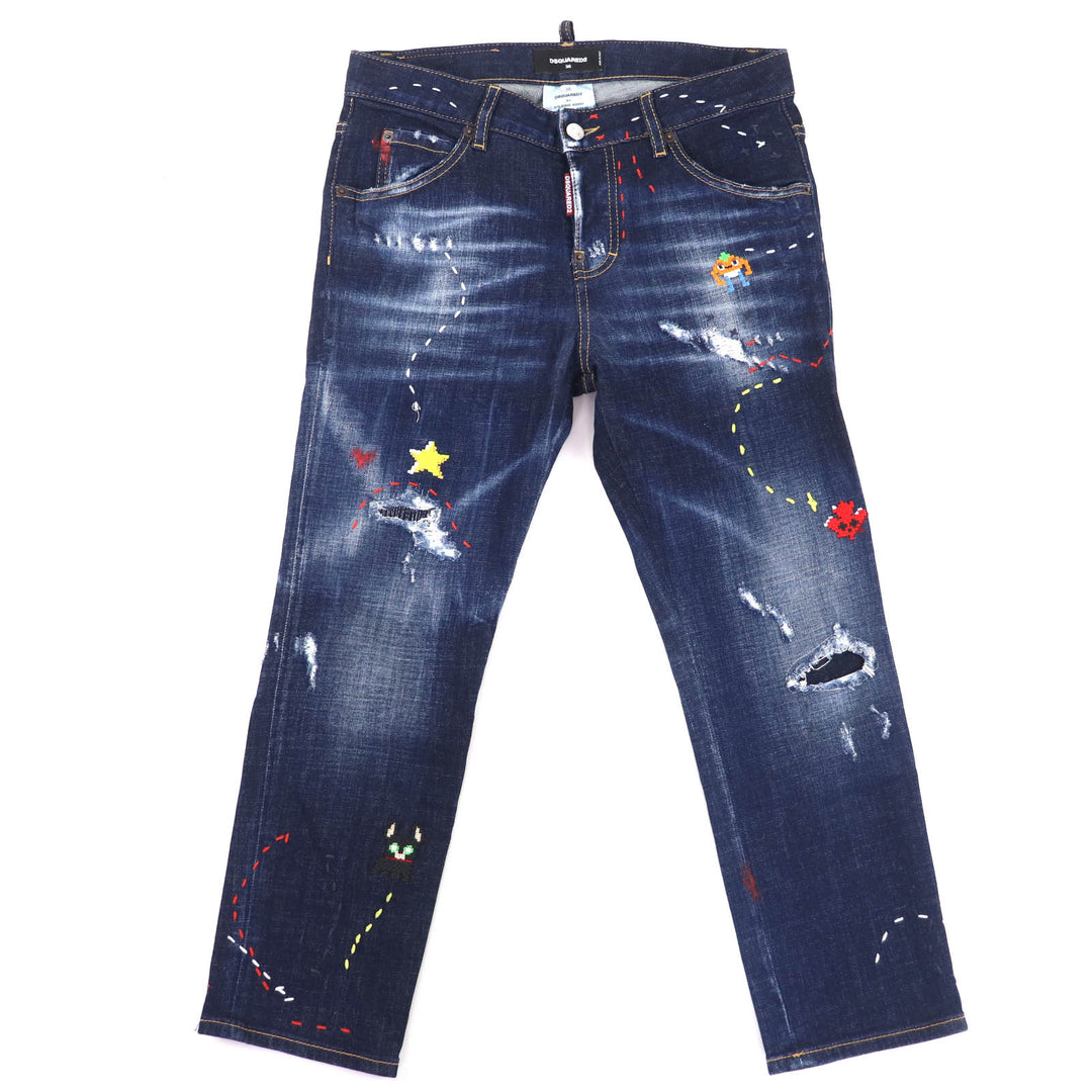 Great DSQUARED2 Denim pants Indigo blue cotton Women 36 S75LB0830