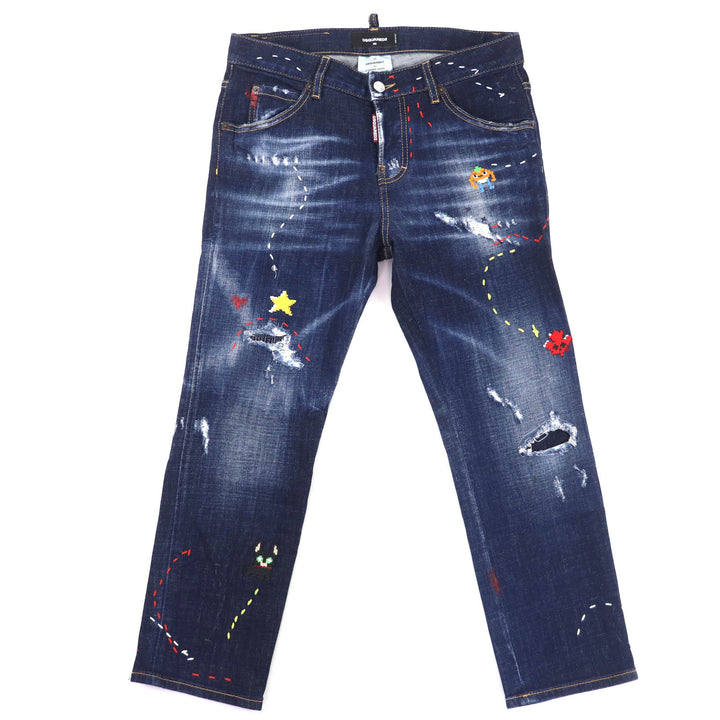 Great DSQUARED2 Denim pants Indigo blue cotton Women 36 S75LB0830
