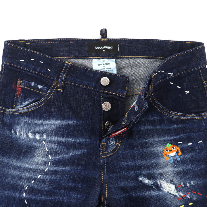 Great DSQUARED2 Denim pants Indigo blue cotton Women 36 S75LB0830