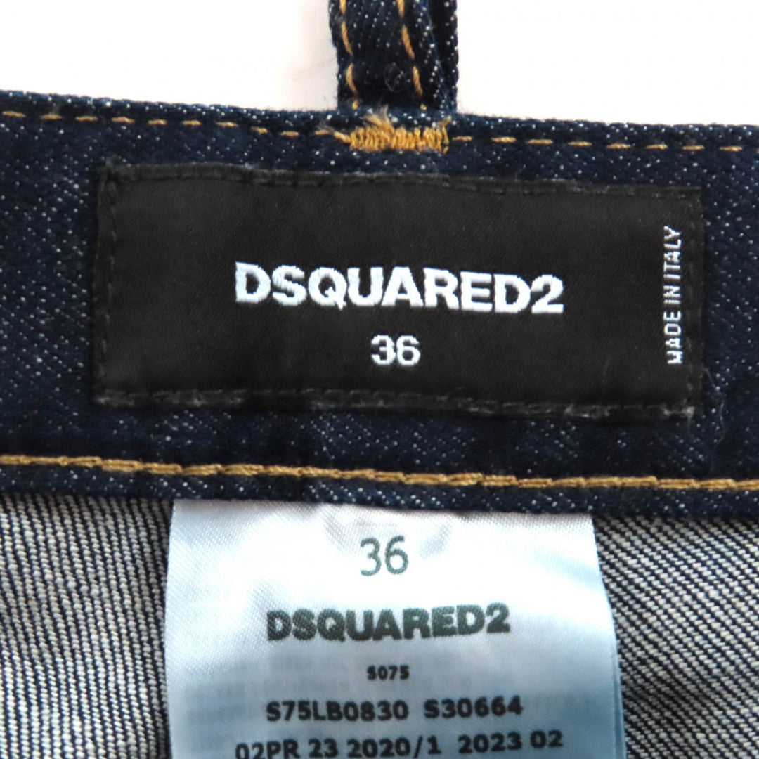 Great DSQUARED2 Denim pants Indigo blue cotton Women 36 S75LB0830