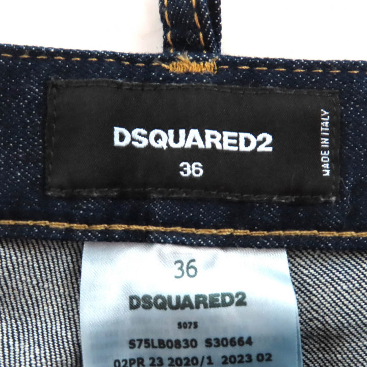 Great DSQUARED2 Denim pants Indigo blue cotton Women 36 S75LB0830