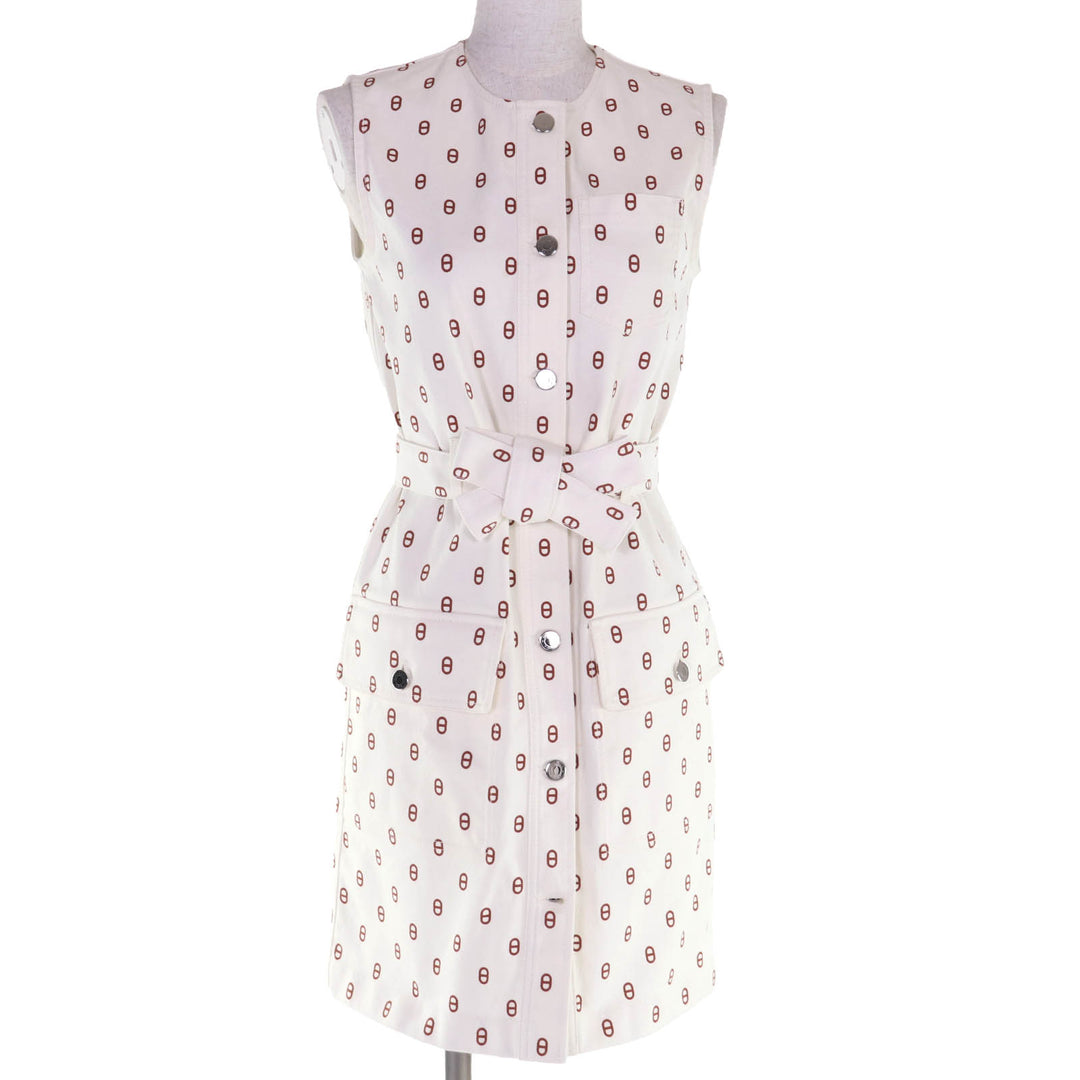 Excellent HERMES one piece white cotton Women 34 4E0552D3
