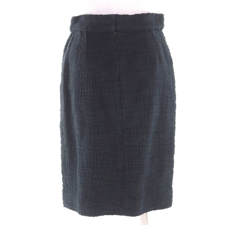 Great CHANEL Tweed skirt black cotton Women 38 P43905V32289