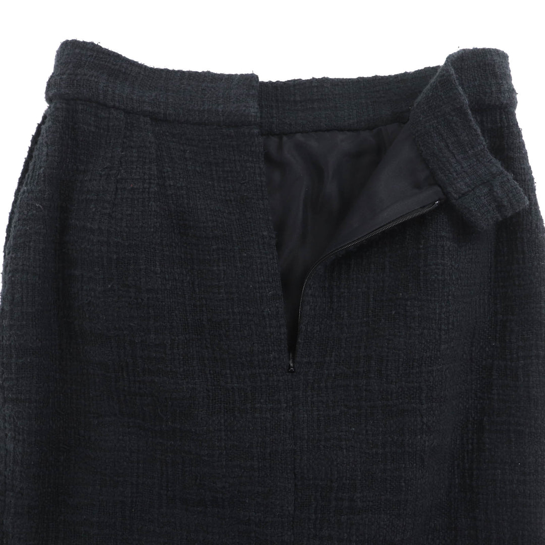 Great CHANEL Tweed skirt black cotton Women 38 P43905V32289