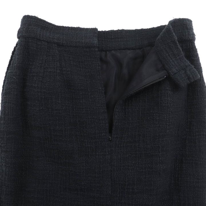 Great CHANEL Tweed skirt black cotton Women 38 P43905V32289
