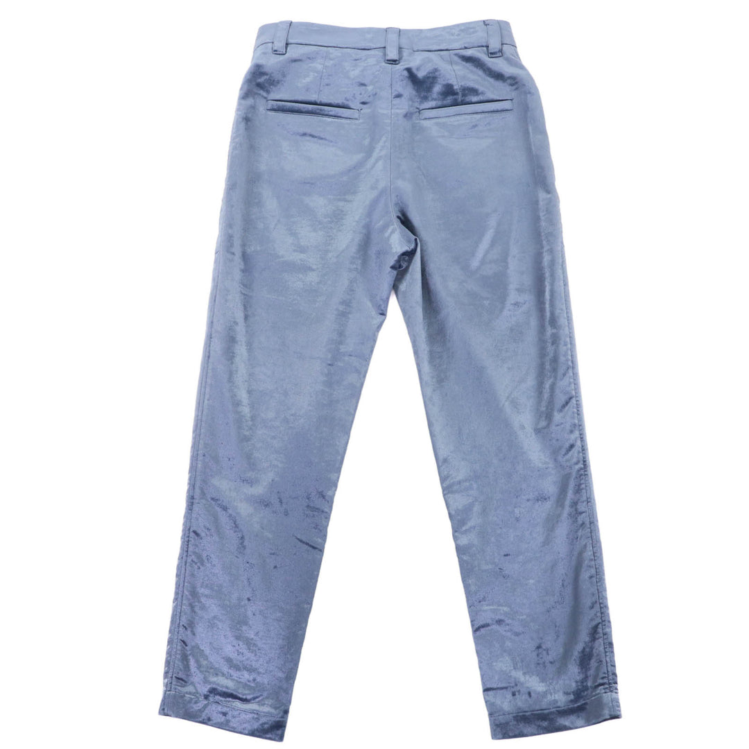 Excellent Brunello Cucinelli Pants Velor blue cotton Women 38 MA088P6477