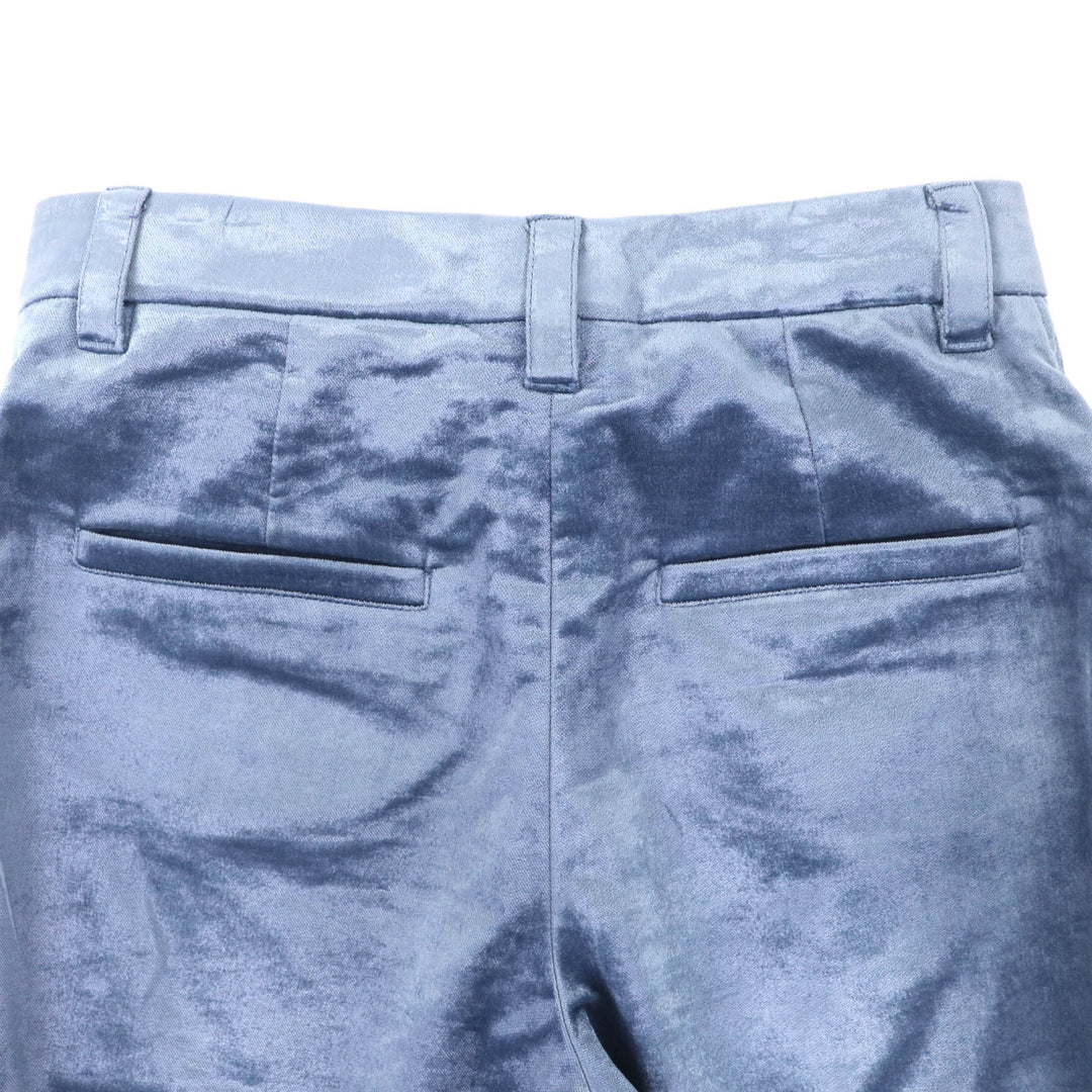 Excellent Brunello Cucinelli Pants Velor blue cotton Women 38 MA088P6477