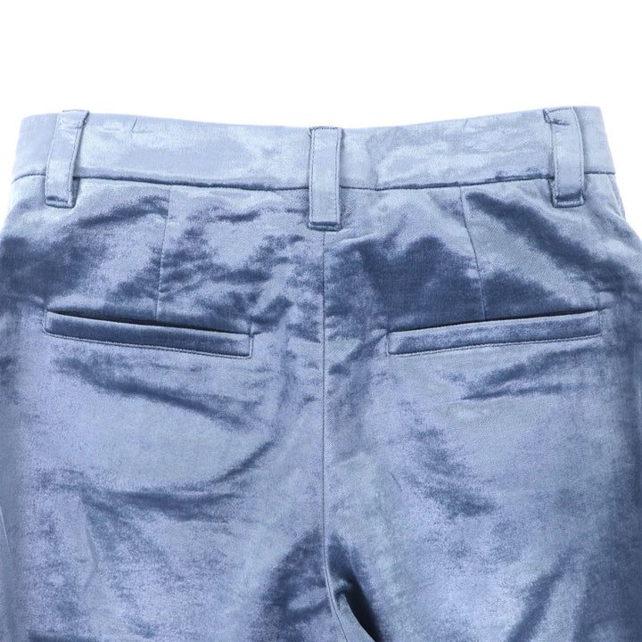 Excellent Brunello Cucinelli Pants Velor blue cotton Women 38 MA088P6477